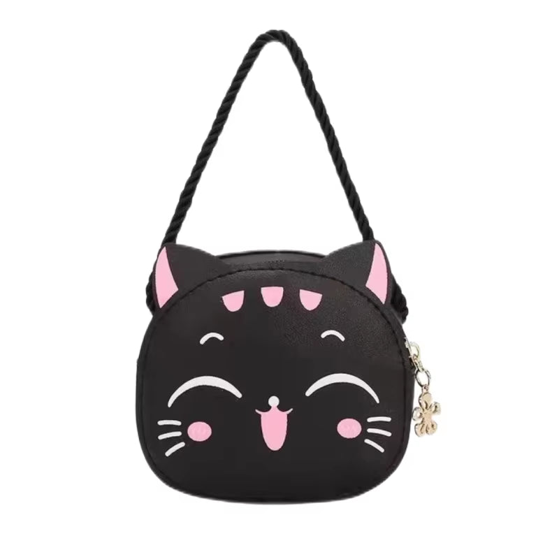 Introducing the Purr-fect Companion: Cartoon Cat Crossbody Bag for Kids - Cuteness on the Go!