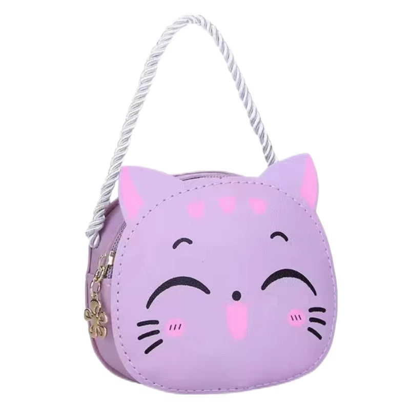 Introducing the Purr-fect Companion: Cartoon Cat Crossbody Bag for Kids - Cuteness on the Go!