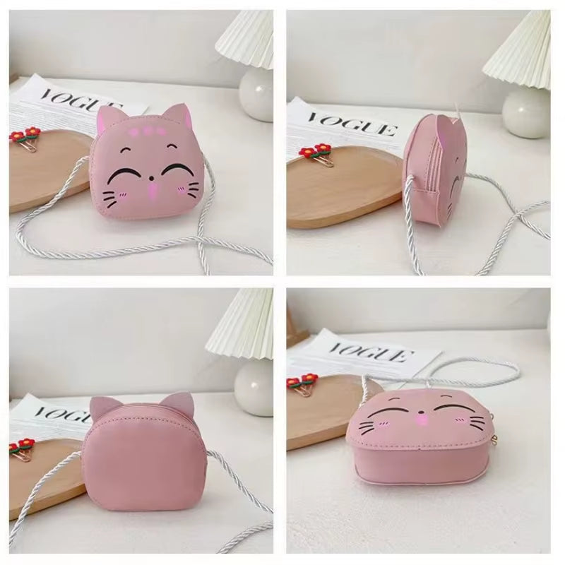 Introducing the Purr-fect Companion: Cartoon Cat Crossbody Bag for Kids - Cuteness on the Go!